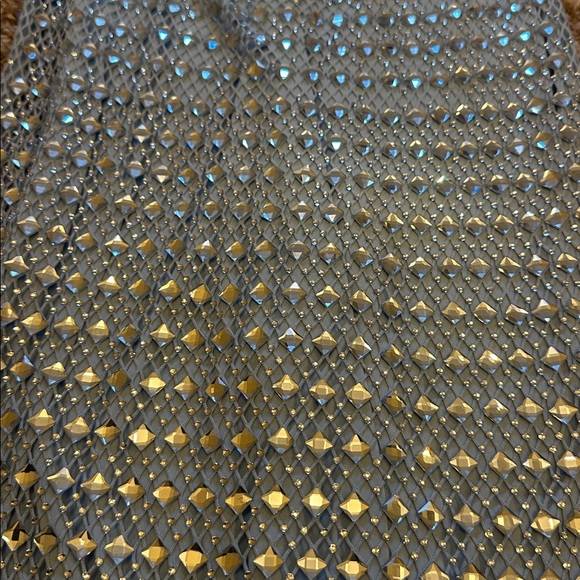 NWOT Ramy Brook Embellished Emberly Crystal Mesh Mini Dress 00 - Picture 9 of 10